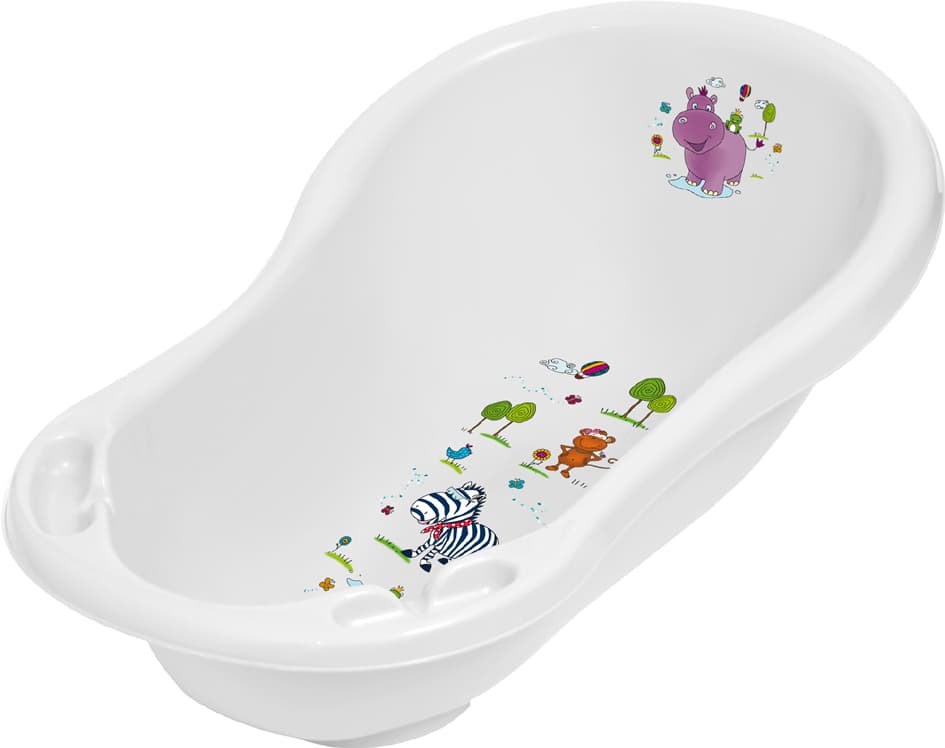 keeeper kids Babywanne , maria hippo, , mit Stöpsel, weiß