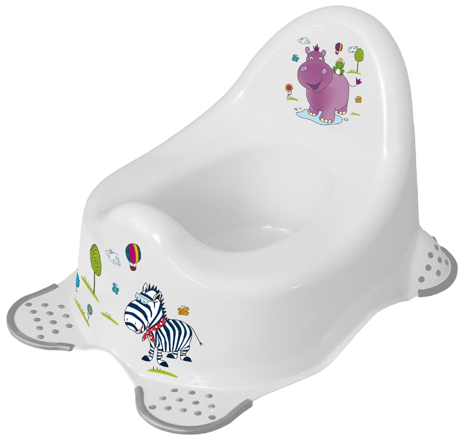 keeeper kids Babytopf , adam hippo, , weiß mit Aufdruck