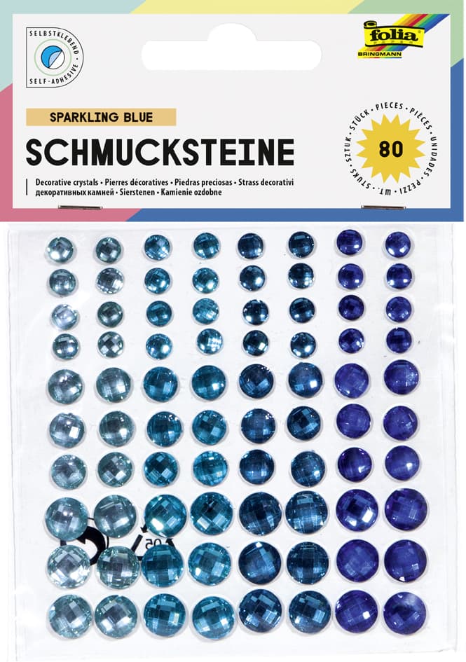 folia Schmucksteine , Deep Ocean, , selbstklebend