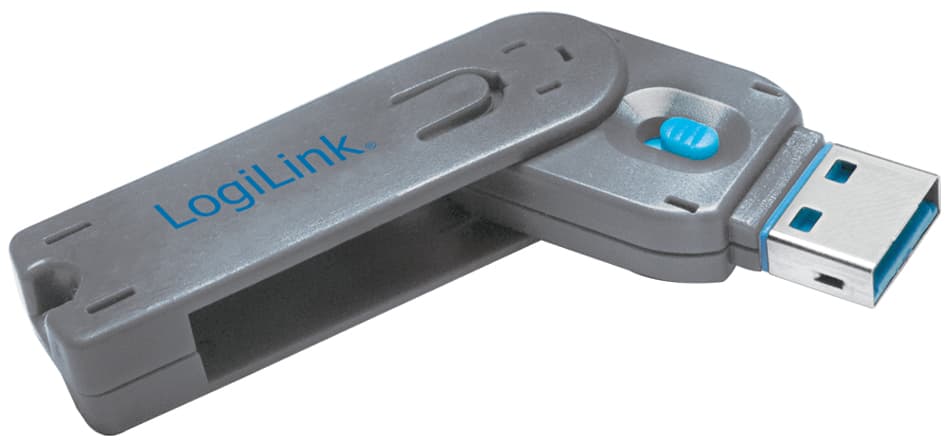 LogiLink USB Sicherheitsschloss, 1 Schlüssel / 1 Schloss