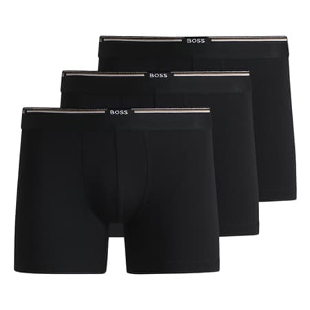 Boss Bamboo Boxer Shorts 3pack - Black - S