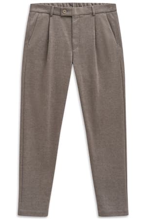 Bugatti Flexcity Pleated Trousers - Brown - 36/30