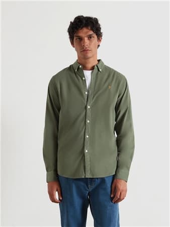 Farah Fontella Corduroy Shirt - Green - XL