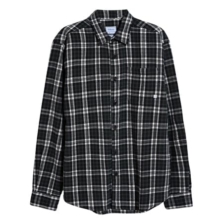 Farah Hardaker LS Check Overshirt - Grey - L