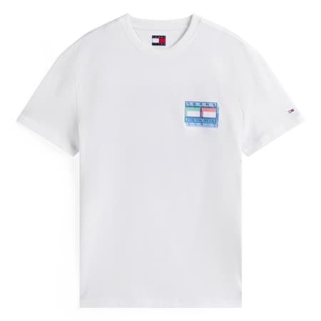 Tommy Jeans Dna Back Graphic Crew Neck T-Shirt - White - XL
