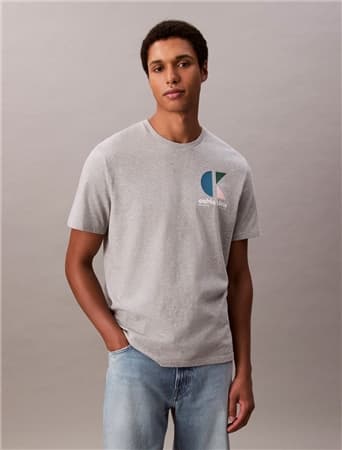 Calvin Klein Jeans Bauhaus Graphic Logo T-shirt - Grey - XS