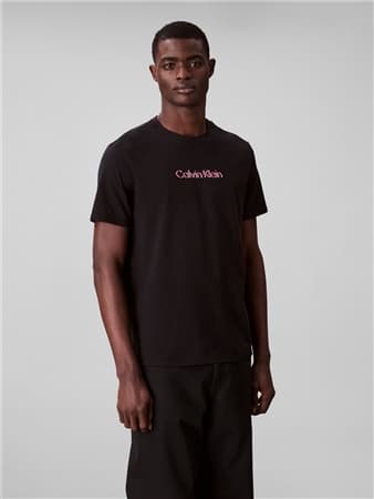 Calvin Klein Jeans SS Glitched Logo T-shirt - Black - M