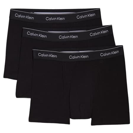 Calvin Klein 3 Pack Relaxed Dart Trunks - Black - XL