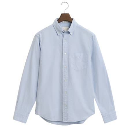 Gant Regular Fit Oxford Dobby Dot  Shirt - Blue - XL
