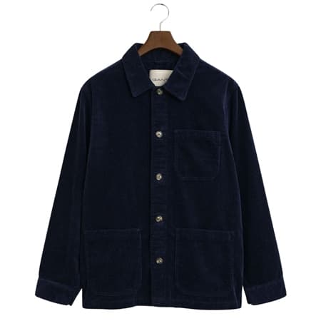 Gant Reg Cord Overshirt Jacket - Navy - M