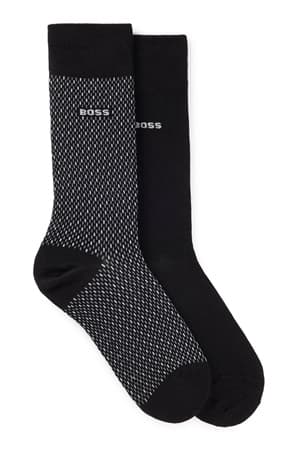 Boss Two-pack Regular-Length Socks - Black - One