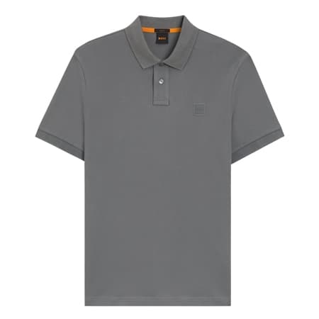 Boss Passenger Patch Logo Polo Shirt - Grey - XL