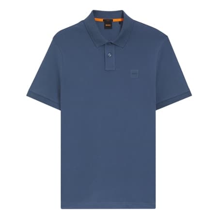 Boss Passenger Patch Logo Polo Shirt - Light Blue - XL