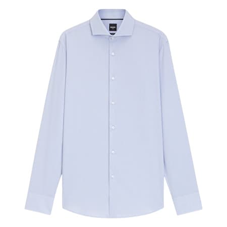 Boss H-Hank Slim-fit Wrinkle Rresistant Oxford Shirt - Blue - XL