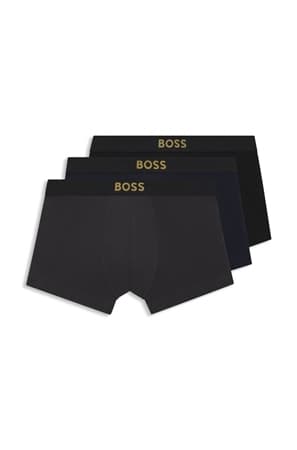 Boss 3-pack Gold Logo Stretch-Cotton Trunks - Multi - XL