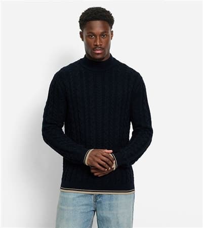 Olymp Roll Neck Sweater - Navy - XL