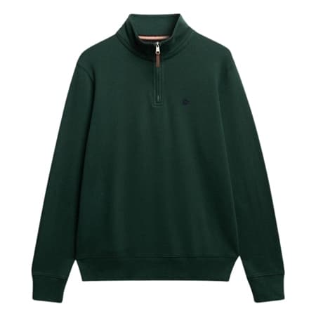 Superdry Preppy Half Zip Jumper - Green - XL