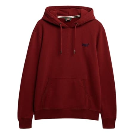 Superdry Essential Logo Hoodie - Red - XL