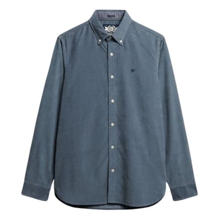 Superdry Classic Needle Corduroy Shirt - Blue - 2XL