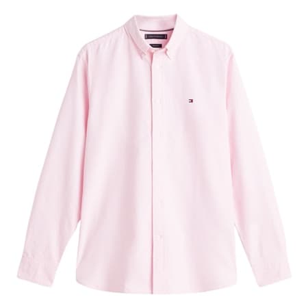 Tommy Hilfiger Oxford Dobby Regular Fit Shirt - Pink - XL