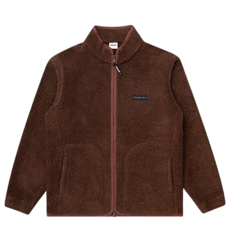 Parlez Amity Zip Thru Fleece Jacket - Coffee Brown - S
