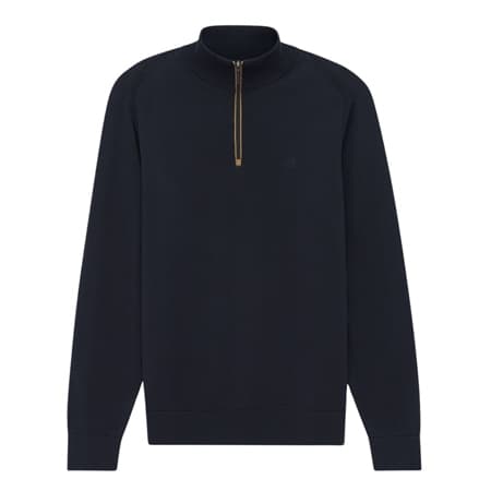 Bugatti Mens Half Zip Sweater - Navy - L