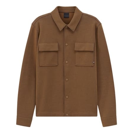 Bugatti Mens Knitted Shacket - Brown - L