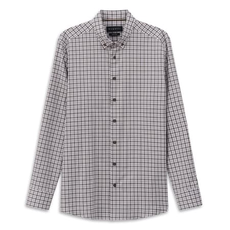 Bugatti Casual Check Pattern Shirt - Brown - XL