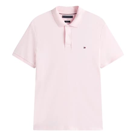 Tommy Hilfiger Liquid Cotton Interlock Knit Polo Shirt - Pink - XL