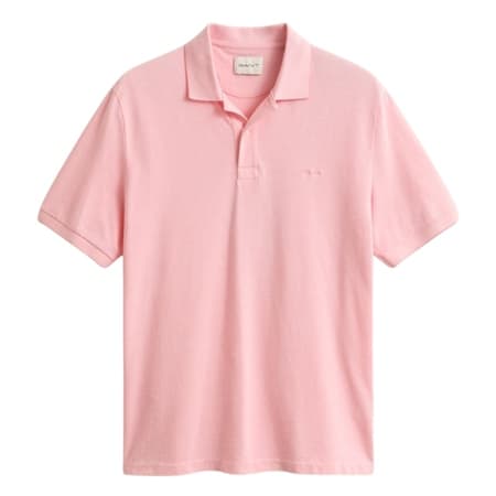 Gant 2 Tone Ss Polo Shirt - Pink - XL