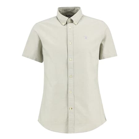 Barbour Oxtown Oxford Ss Tailored Shirt - Green - XL