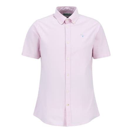 Barbour Oxtown Oxford Ss Tailored Shirt - Pink - XL