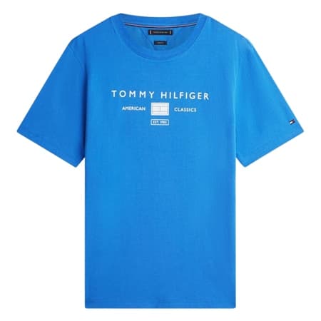 Tommy Hilfiger Brand Love Mono Logo T-shirt - Blue - XL