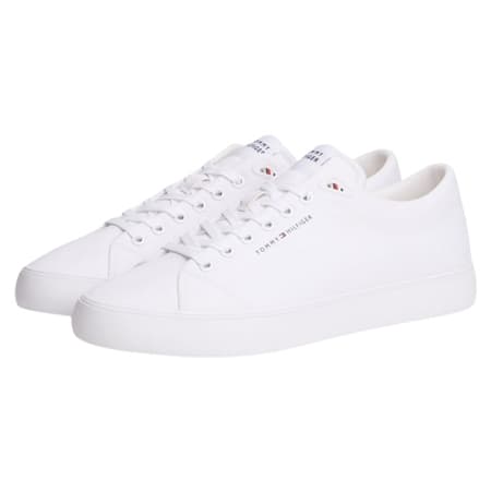 Tommy Hilfiger Harlem Core Logo Canvas Trainers - White - 46