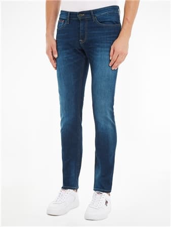Tommy Jeans Scanton Aspen Dark Blue Stretch Slim Fit Jeans - Blue - 30/34