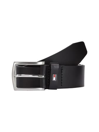 Tommy Hilfiger Leather Belt Denton 3.5 - Black - 95