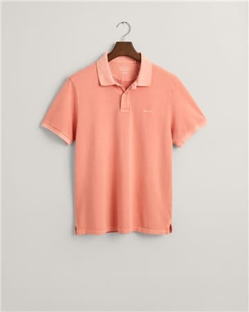Gant Sunfaded Pique Polo Shirt - Pink - XL
