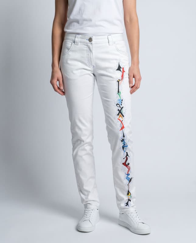 PINITIKI - Weiße Damenhose - GERMENS