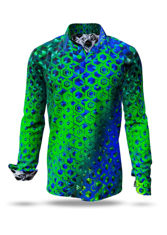 Hemden Herren HEXAGON MALACHIT von GERMENS