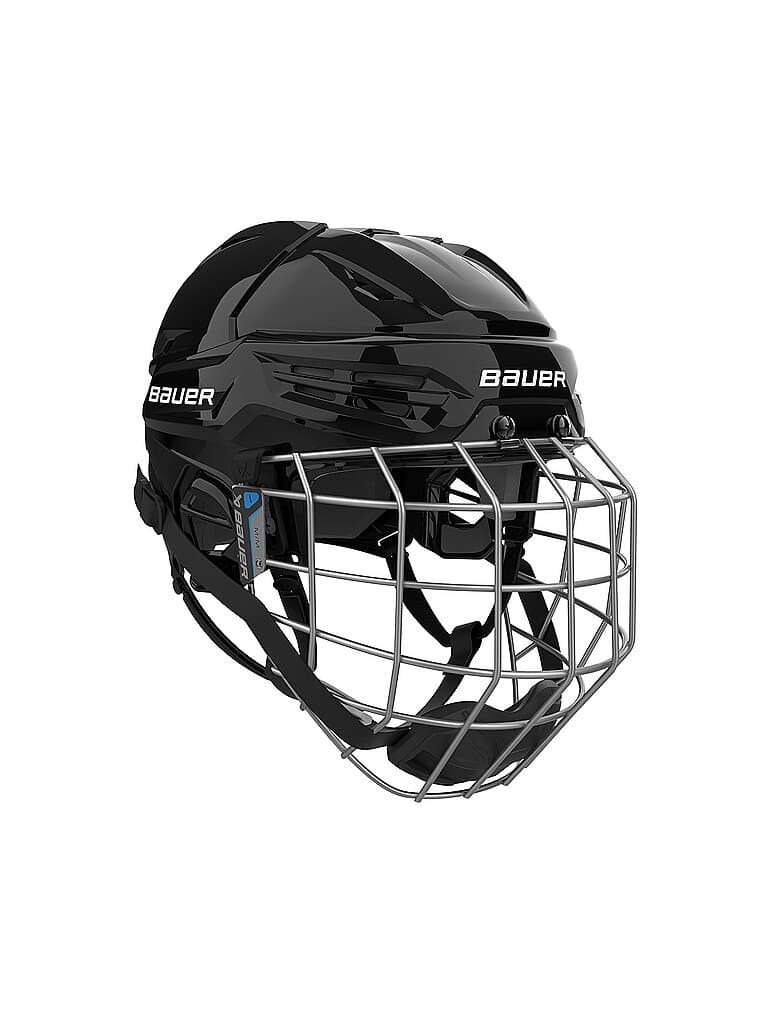 BAUER Herren Eishockeyhelm Re-Akt 55 inkl. Gitter schwarz | 52-57CM