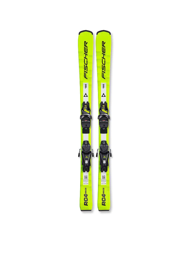 FISCHER Kinderski Set RC4 Race JR + FJ 4 GW CA gelb | 90