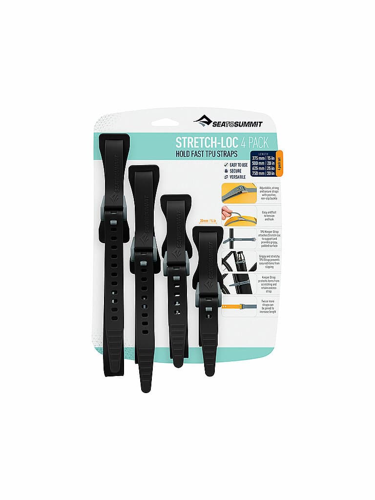 SEA TO SUMMIT Stretch-Loc TPU Multifunktions-Befestigungssystem (4er Pack)  grau