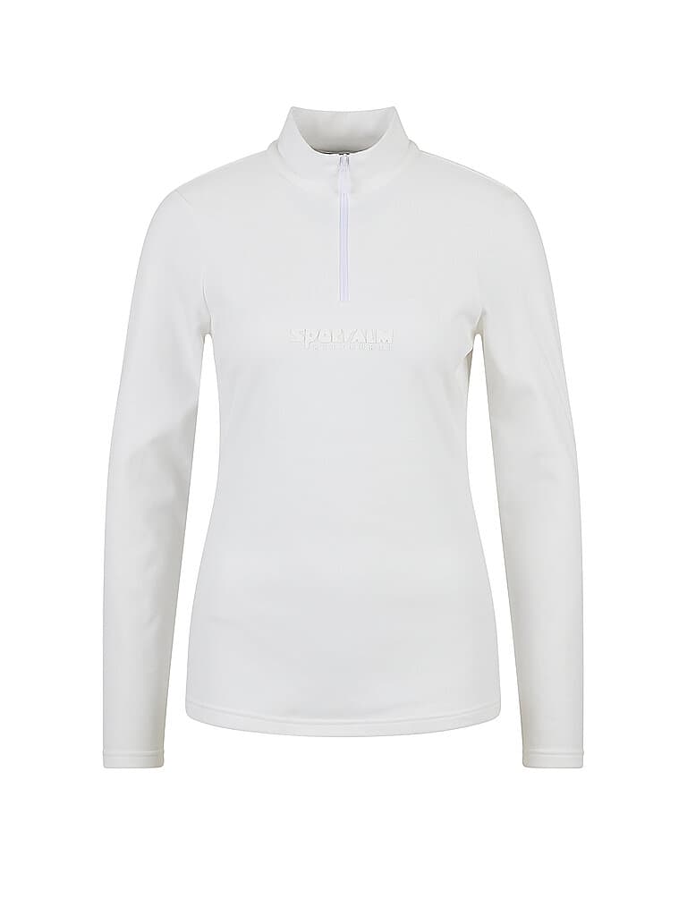 SPORTALM Damen Unterzieh Zipshirt aus dünner Fleece-Qualität weiss | 38