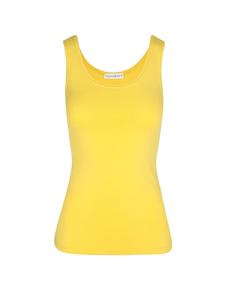 THE SPIRIT OF OM Damen Yogatank Satti gelb | L