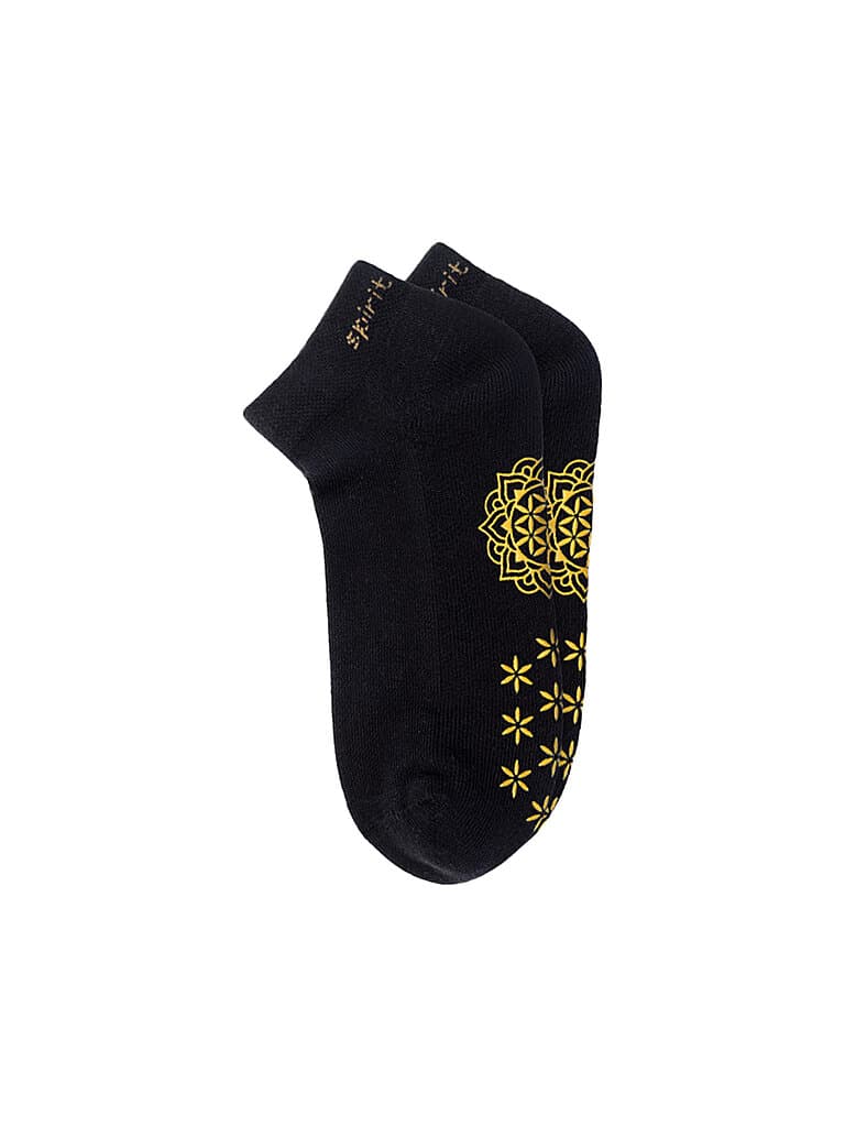 THE SPIRIT OF OM Damen Socken Adhara schwarz | 39-42