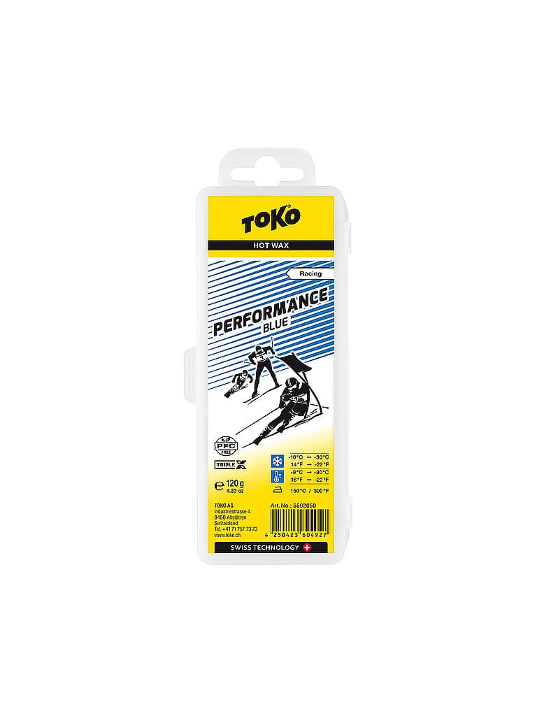 TOKO Skiwachs Performance Hot Wax blue 120g keine Farbe