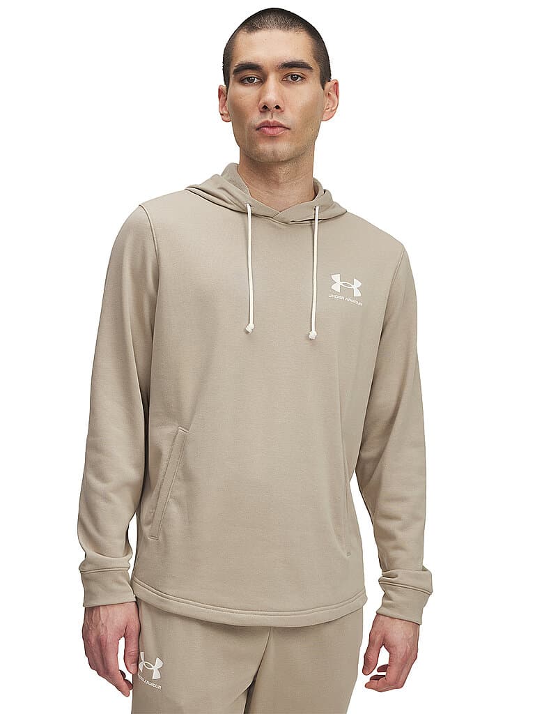 UNDER ARMOUR Herren Hoodie UA Rival Terry camel | XXL