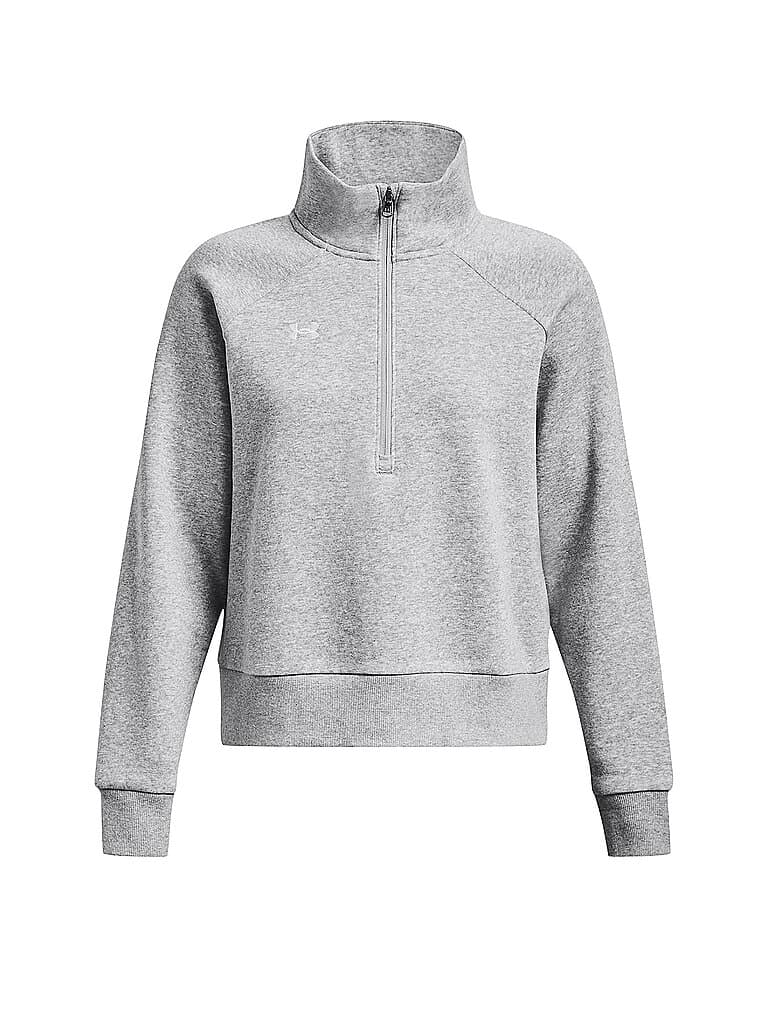 UNDER ARMOUR Damen Sweater UA Rival Fleece mit ½ Zip grau | XS