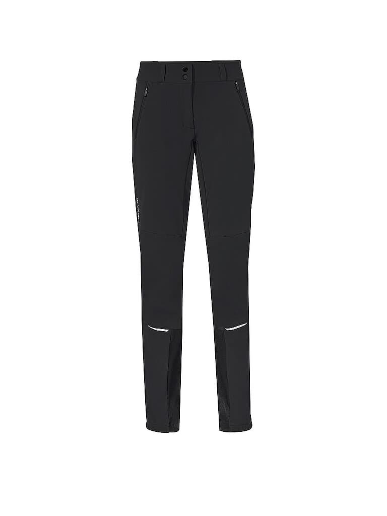 VAUDE Damen Touren Softshellhose Larice schwarz | 44 (kurz)