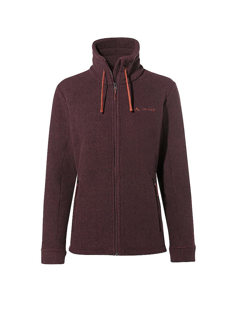 VAUDE Damen Fleecejacke Skomer dunkelrot | 44